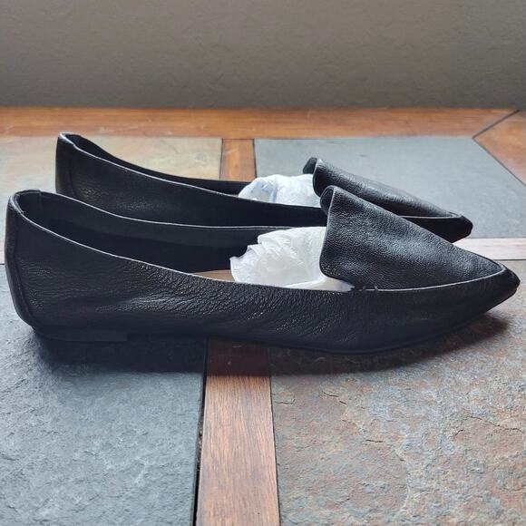 Essex Lane Shoes Essex Lane Womens Black Leather Loafers